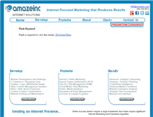 Tablet Screenshot of amazeinc.com